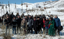 Съемочная группа фильма По велению Чингисхана. Фото Виталия Шайфулина. Предоставлено газетой Урянхай-Неделя