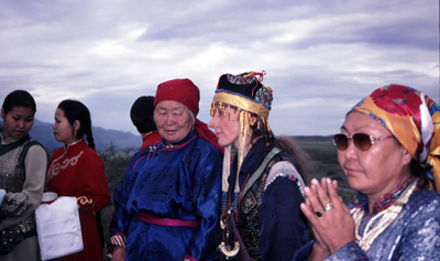 Второй международный симпозиум по шаманизму. Тува. Гора Хайыракан. 2003 год. Фото Даниэля Алльговера