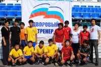 В соревновании дворовых футбольных команд Кызыла "Манул" стал победителем