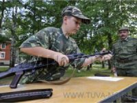 В Туве открыта военно-патриотическая смена в детском лагере