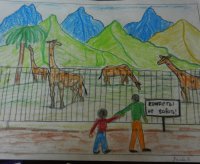 Дети Тувы рисуют «Мою семью»