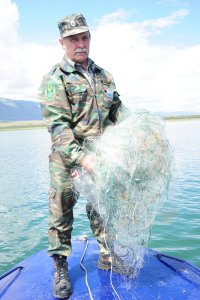 На озере Чагытай (Тува) за два дня обнаружено 23 браконьерских сети