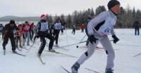 400 лыжников вышли на старт "Лыжни России" в Туве
