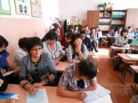 Учителя русского языка школ Кызыла поделились опытом с коллегами из Эрзинского кожууна