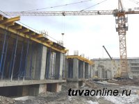 В южной части Кызыла возводится 9-этажка по технологии монолитного домостроения
