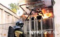 В Кызыле потушен пожар на трансформаторной подстанции