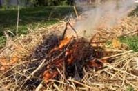 В Ак-Довураке в результате поджога мусора сгорело сено