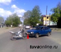 В Туве 1 июня зарегистрировано два ДТП с участием мотоциклистов