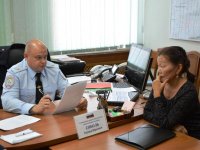 В Туве главный инспектор МВД России Эдуард Соболь провел прием граждан