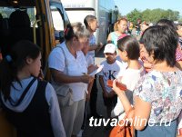 Школьники из кожуунов Тувы отдыхают в санатории "Сосновый бор" (Хакасия)
