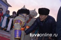 Глава Тувы посетил с рабочей поездкой труднодоступное село Улуг-Хемского района