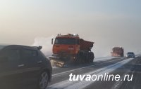 Дороги Тувы после обильных снегопадов чистят в штатном режиме
