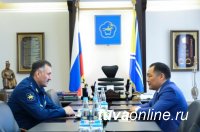 Глава Тувы с заместителем Главкома ВКС РФ обсудил вопросы развития региональной авиации