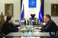 Глава Тувы Шолбан Кара-оол встретился с генеральным консулом Монголии госпожой Ганцэцэг