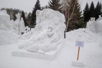 Снежная скульптура команды из Тувы завоевала 3-е место в конкурсе Мэра Новосибирска