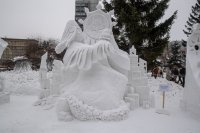 Снежная скульптура команды из Тувы завоевала 3-е место в конкурсе Мэра Новосибирска