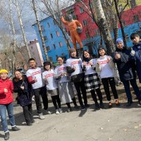 "Добрые сердца Тувы" провели субботник у памятника Юрию Гагарину в Кызыле
