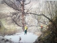Из-за труднодоступности в Убсу-Нурском заповеднике Тувы при тушении лесного пожара воду топили из ледников