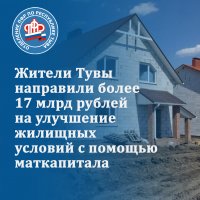 Жители Тувы направили более 17 млрд рублей из средств маткапитала на приобретение жилья 
