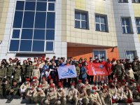 В Кызыле на грант мэра в школе № 18 на ЛДО открыта секция по скалолазанию