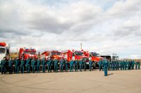В Туву для тушения лесных пожаров прибыли спасатели и пожарные Красноярска и Хакасии