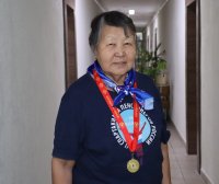 76-летняя Мария Наксыл стала самой старшей в играх «70+ бодрые долгожители Кызыла»