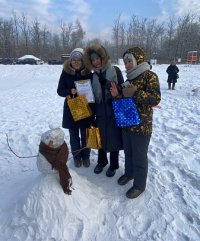 В Национальном парке Тувы прошёл конкурс по лепке снеговиков