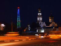 Подсветку на телебашне в Кызыле можно заказать к семейному празднику