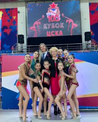 Сенатор Дина Оюн поблагодарила ЦСКА за организацию соревнований по художественной гимнастике к 100-летию клуба