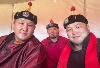 Борец из Тувы Айдын Монгуш получил звание Заан-Моге (Слон) на монгольском Наадаме