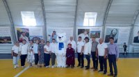 В селе Целинном в Туве открыли спортивный зал ангарного типа