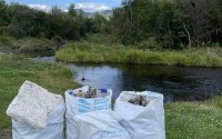 В Туране в рамках проекта «Вода России» волонтеры собрали с берегов водоемов более 500 мешков мусора