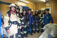 Пожарные Монголии прибыли в Туву на совместные учения