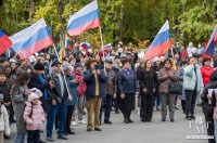 В Туве День воссоединения ДНР, ЛНР, Запорожской и Херсонской областей с Россией отметили митингом
