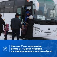 14627 пассажиров с начала года перевезли рейсовым пассажирским автобусом по маршруту Кызыл-Ак-Довурак