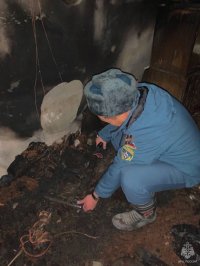В Кызыле на пожаре в магазине ритуальных услуг погиб человек