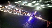 В Туве восьмой раз подряд автолюбители выстроили гигантскую "Автоёлку"