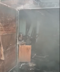 В столице Тувы из-за бесперебойной работы обогревателя загорелся гараж