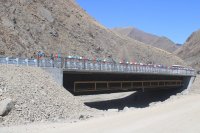 В Туве восстановили разрушенный паводками мост через реку Барлык на автодороге «Мугур-Аксы – Хандагайты»