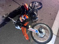 Житель Тувы на мотоцикле сбил подростка на другом мотоцикле