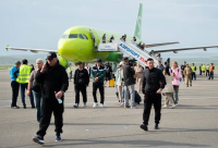 Аэропорт Кызыла впервые принял крупнейший в своей истории самолет "Airbus A-320"