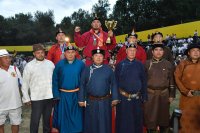 В Туве Айдың Монгуш снова стал победителем турнира по хүрешу, посвященного празднику «Наадым-2024»