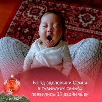 В Год семьи в Туве родилось 35 двоен