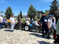 В Туве впервые проведены соревнования по трейл-ориентированию среди лиц с ОВЗ
