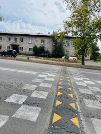 Жители улицы Ровенской в Кызыле через прокуратуру добились установки лежачего полицейского