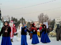 В столице Тувы торжественно открыли главную городскую елку