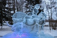 Ледовая скульптура студентов Кызылского колледжа искусств победила на фестивале в Красноярске