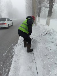 В Кызыле отказались от ночной смены при уборке города из-за морозов