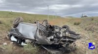 В Туве сегодня рано утром в аварии погиб 20-летний водитель, пострадали его пассажиры-ровесники