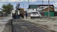 В Кызыле начали ремонтировать дорогу в районе въезда на левобережные дачи